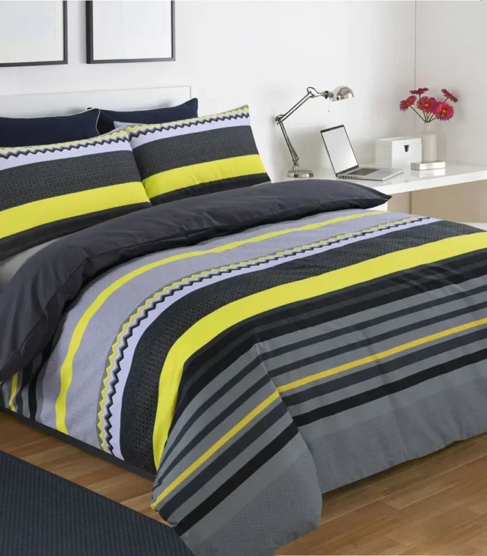 Benjamin Stripe Reversible Duvet Cover Set