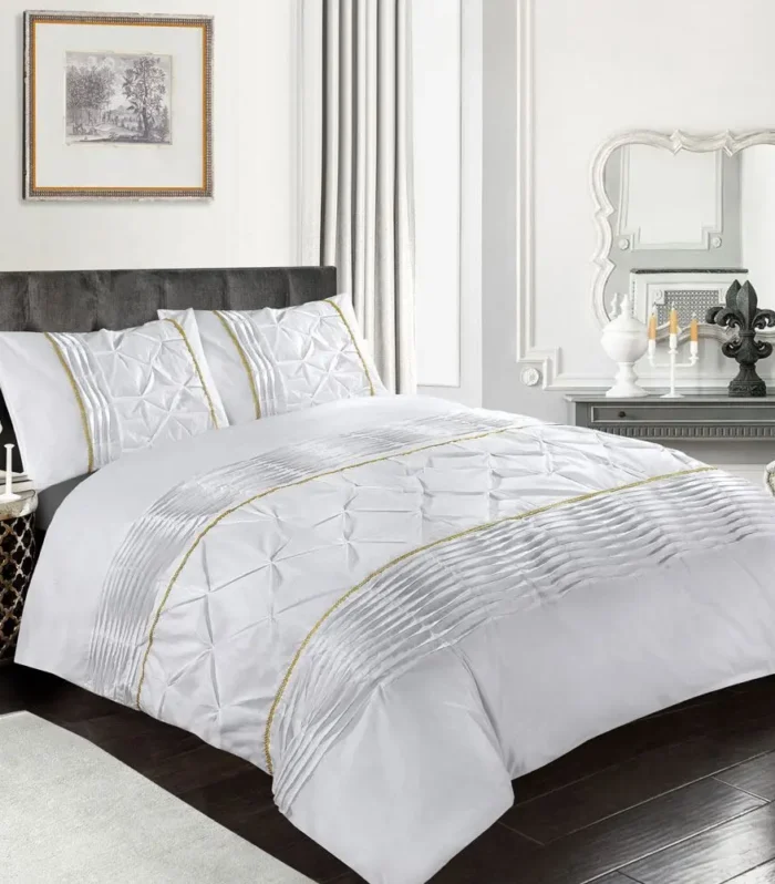 Eleanor Pintuck Duvet Cover Set