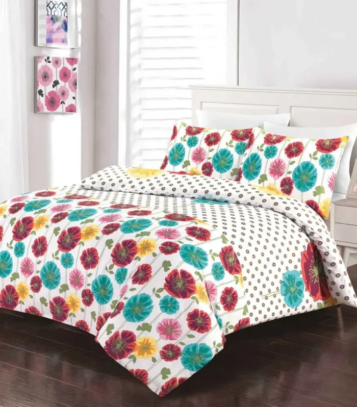 Penelope Floral Reversible Duvet Cover Set