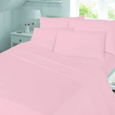 Plain Dyed 100% Brushed Cotton Flannelette Duvet Cover Set