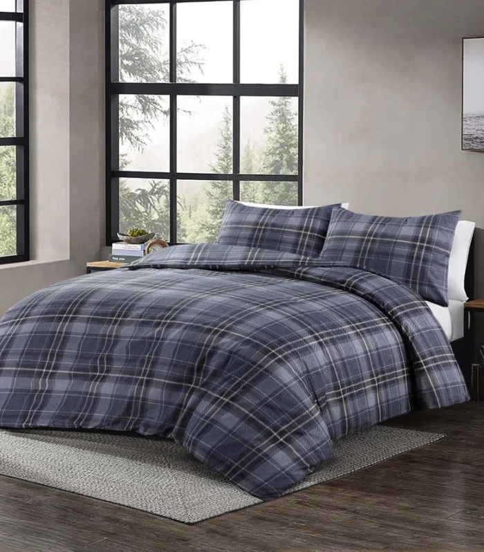 Wesley Tartan Check Easy Care Duvet Cover Set