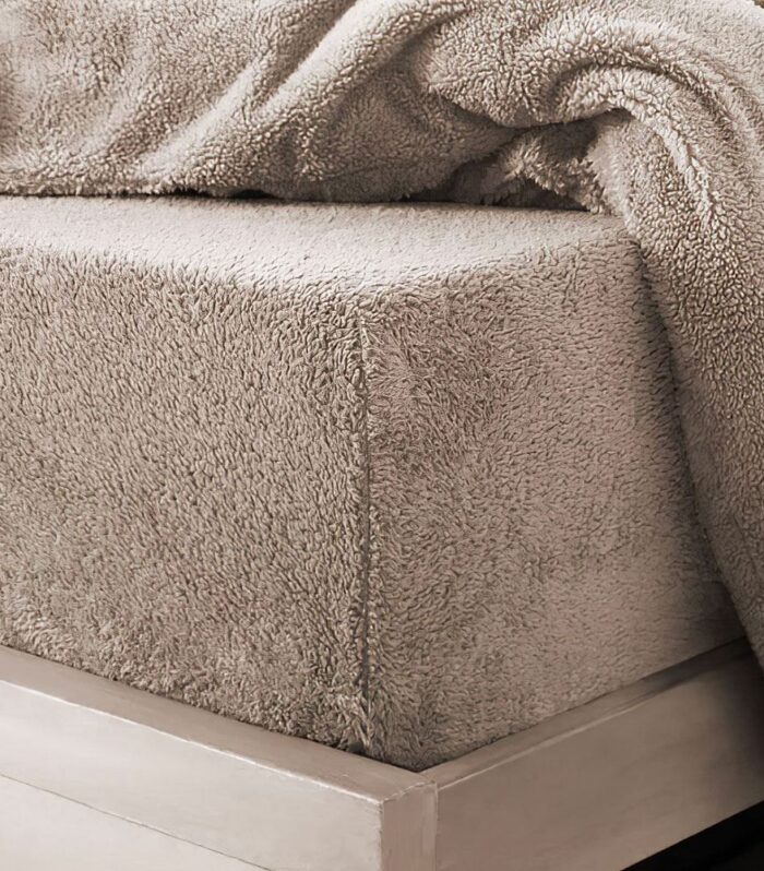 Super Soft Teddy Fleece Warm & Cosy 12 Inch Deep Fitted Sheet